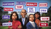 White House departure : Barack Obama and his daughters - The Guignols - CANAL 