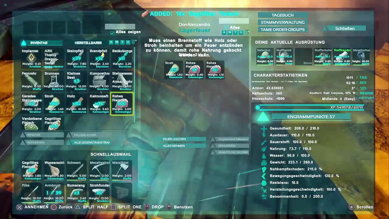 DonAleszandro ARK Survival Evolved : ««-Jäger und Sammler Don Rambo beim Aufbau eines Imperiums-»» (871)