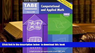 PDF [FREE] DOWNLOAD  TABE Fundamentals: Student Edition Computation and Applied Math, Level A