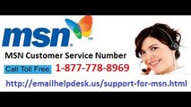 Toll Free ∑ 1-877-778-8969 MSN Customer Service Number