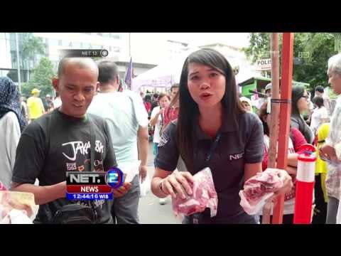 Warga Serbu Bazar Daging Murah di Car Free Day - NET12