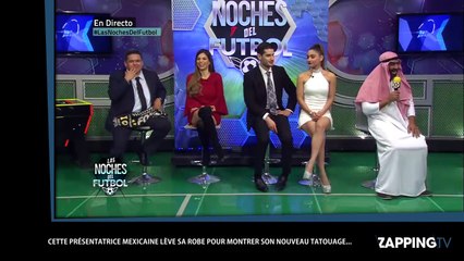 Une présentatrice mexicaine baisse son short pour montrer son nouveau tatouage (vidéo)