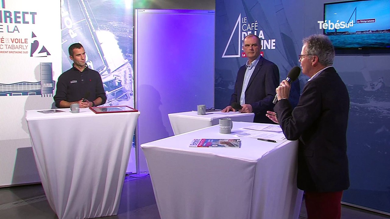 Vendée Globe. Armel Le Cléach, invité du Café  de la Marine du Télégramme