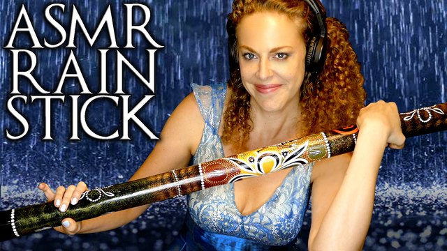 ASMR Rain Stick Sounds Binaural Soft Spoken Synthetic Water Sounds