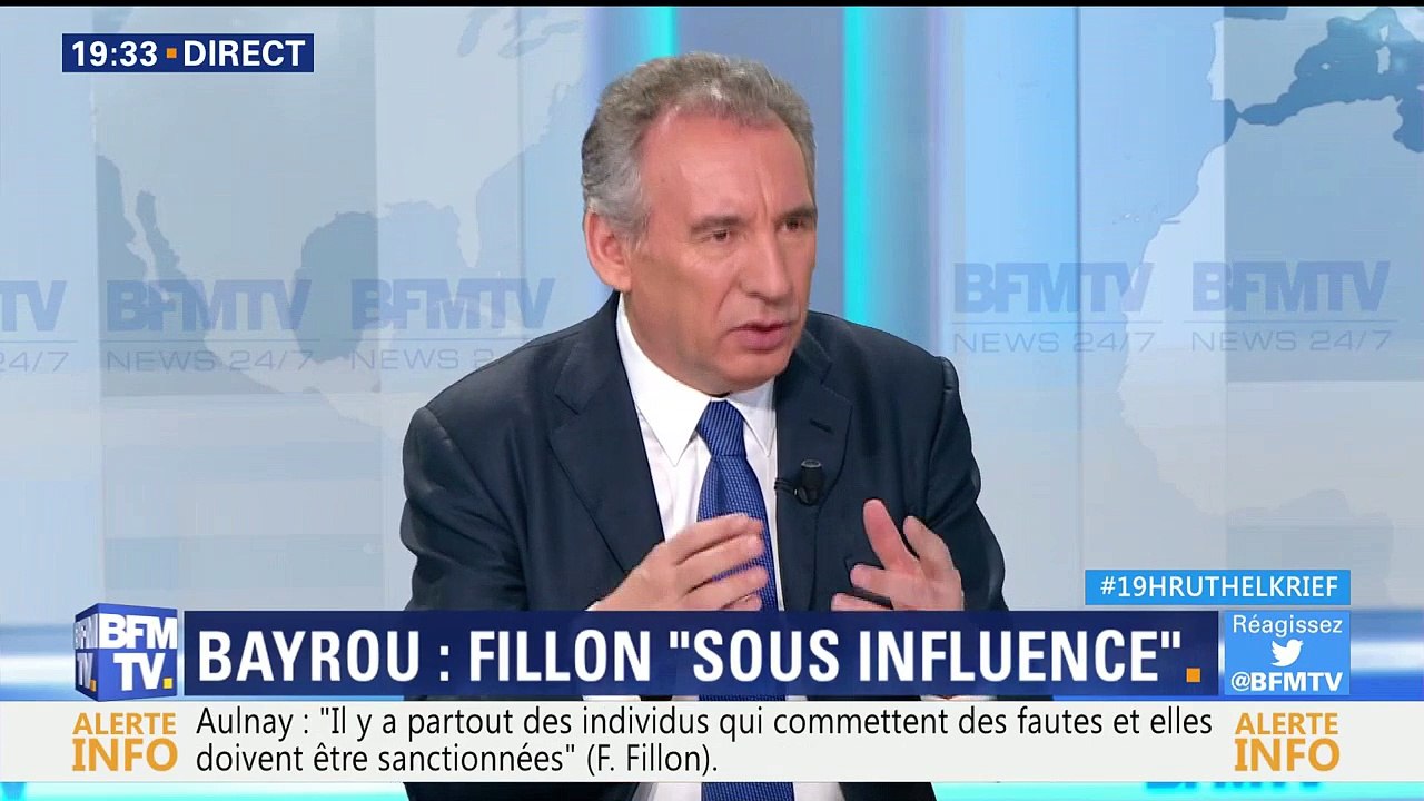 Axa client de la société de Fillon: "Une pratique impossible à défendre", juge Bayrou