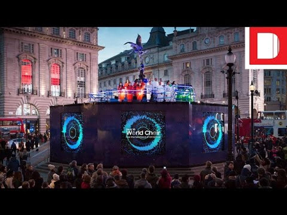 How Samsung Is Taking Over Piccadilly Circus With 24 Days Of Biometric Choirs
