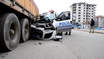 Aksaray'da Polis Aracı Kaza Yaptı: 1 Polis Yaralı