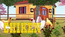Horse, Cow, Sheep, Hen, Duck Nursery Rhymes | Learning Sounds Rhyme For Kids Rhymes