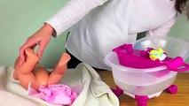 Baby Born Plassen op Potje Luier Verschonen Badje Potty Training Baby Dolls Pees Bath Time