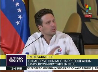 Long: Ecuador ve con preocupación política migratoria de EE.UU.