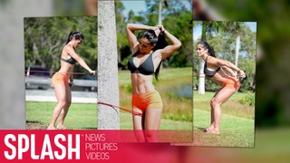 Michelle Lewin Shows Off Her Flawless Figure in Miami Park