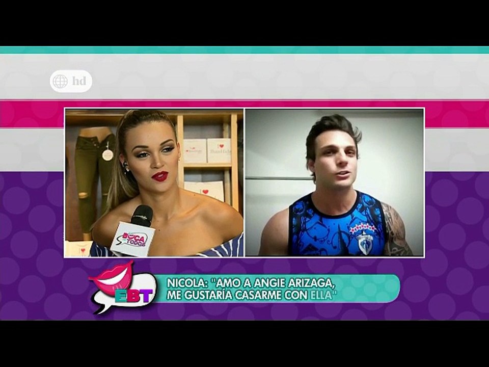 Angie y Nicola se casarán