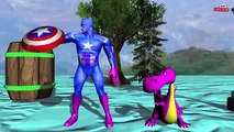 Captain america 3d animation Finger family - Colors ironman finger family Rhymes for Kids
