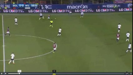 Kucka Red Card - Bologna vs Milan 0-0 08.02.2017 (HD)