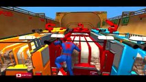 COLORS FIRE TRUCK PARTY & SPIDERMAN COLORS TRUCK FOR KIDS NURSERY RHYMES SONGS FOR CHILDREN
