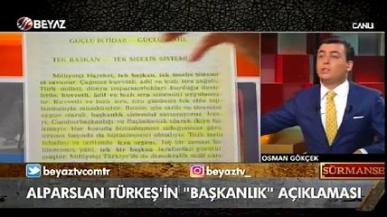 Alparslan Türkeş'in 9 Işık kitabında Başkanlık açıklaması