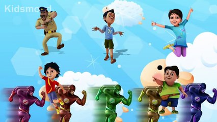 Shiva ANTV Transform The Flash Finger Family Songs Learning Colors Nursery Rhymes 3D for Children