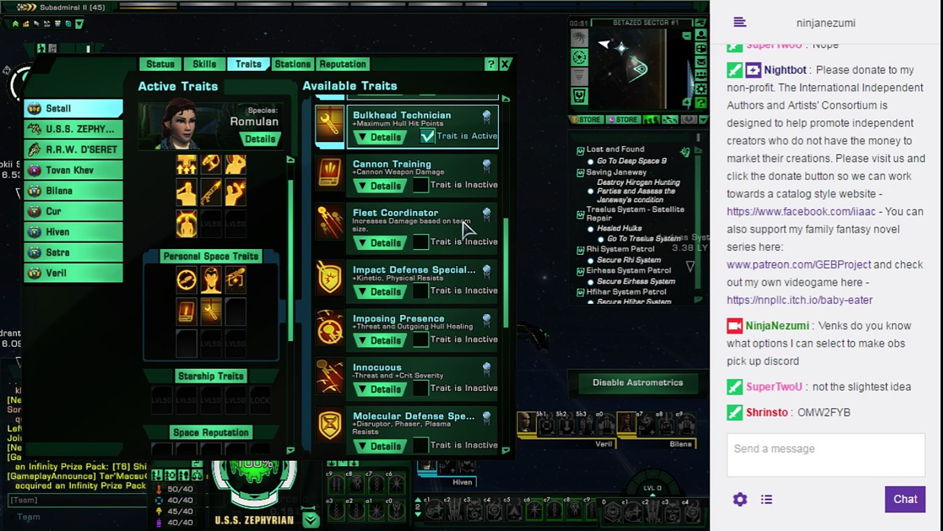Romulan Female Sardate 2017.R00.00.37 The Fun Livestream