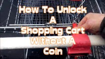 Truque fácil para desbloquear o carrinho das compras sem usar moeda!