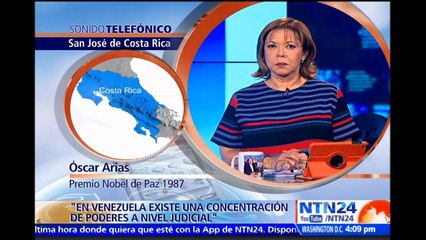 “Matar a una persona es homicidio, matar a todo un pueblo de hambre se llama chavismo”: Óscar Arias a NTN24