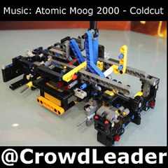 Lego Volvo EW160E Stop motion speed build