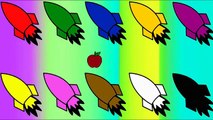 rocket Learn Colors, Teach Colours, Learn Colours For Children With rockt Colouring Page
