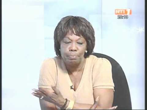 L'épouse du journaliste Guy andré Kieffer sur le plateau du Journal Televisé de RTI1