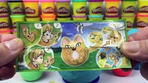 Pocoyo Play Doh Surprise Eggs With Kinder Surprise Chocolate Eggs