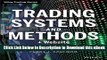 [Read Book] Trading Systems and Methods + Website (5th edition) Wiley Trading Kindle
