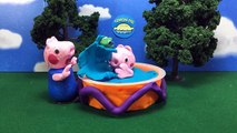 Peppa Pig Pees in the Pool Play-Doh Stop-Motion With Toilet Training and Georges Dinosaur