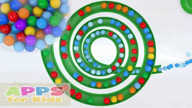 Top 3 Learn Colors for Children Toddlers Kids Babies with 3D Color Balls Surprise Eggs