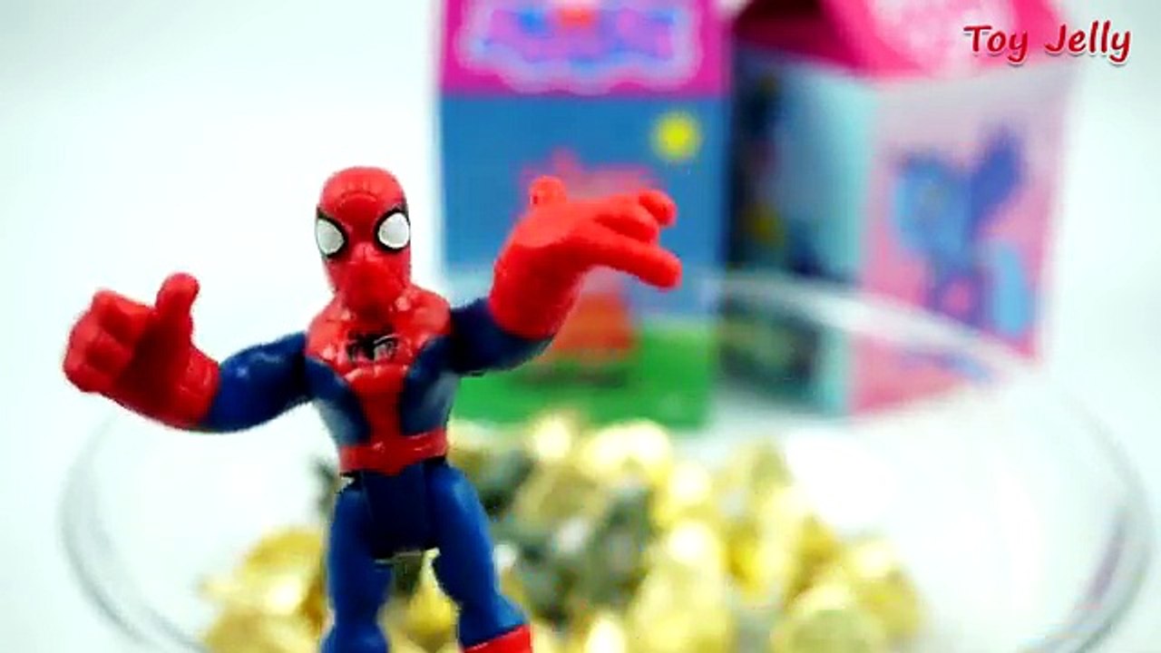 Learn Numbers 1 to 10 with Handmade Milk Carton Surprise Toys, Spider Man, Peppa Pig, My Little Pony