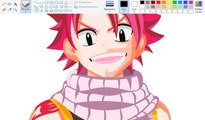 How I Draw using Mouse on Paint  - Natsu Dragneel - Fairy Tail