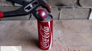 Glowing 1000 Degree Metal Ball Vs Coca Cola