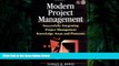 Download [PDF]  Modern Project Management : Successfully Integrating Project Management Knowledge
