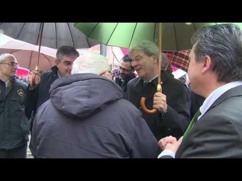 Teramo - Gentiloni nelle zone colpite dal terremoto e maltempo (07.02.17)