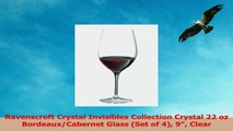 Ravenscroft Crystal Invisibles Collection Crystal 22 oz BordeauxCabernet Glass Set of 4 5d1264f1