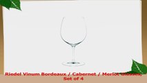 Riedel Vinum Bordeaux  Cabernet  Merlot Glasses Set of 4 c11dbe10