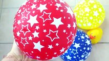 Звезды влажные воздушные шарики учим цвета воздушный шар Finger семья потешки Сборник Кукла утка