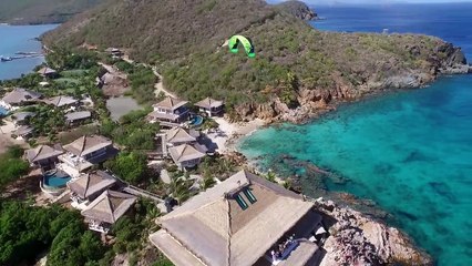Nick Jacobsen kitesurfs off the top of my house on Moskito Island-QsweJM8ZAV8