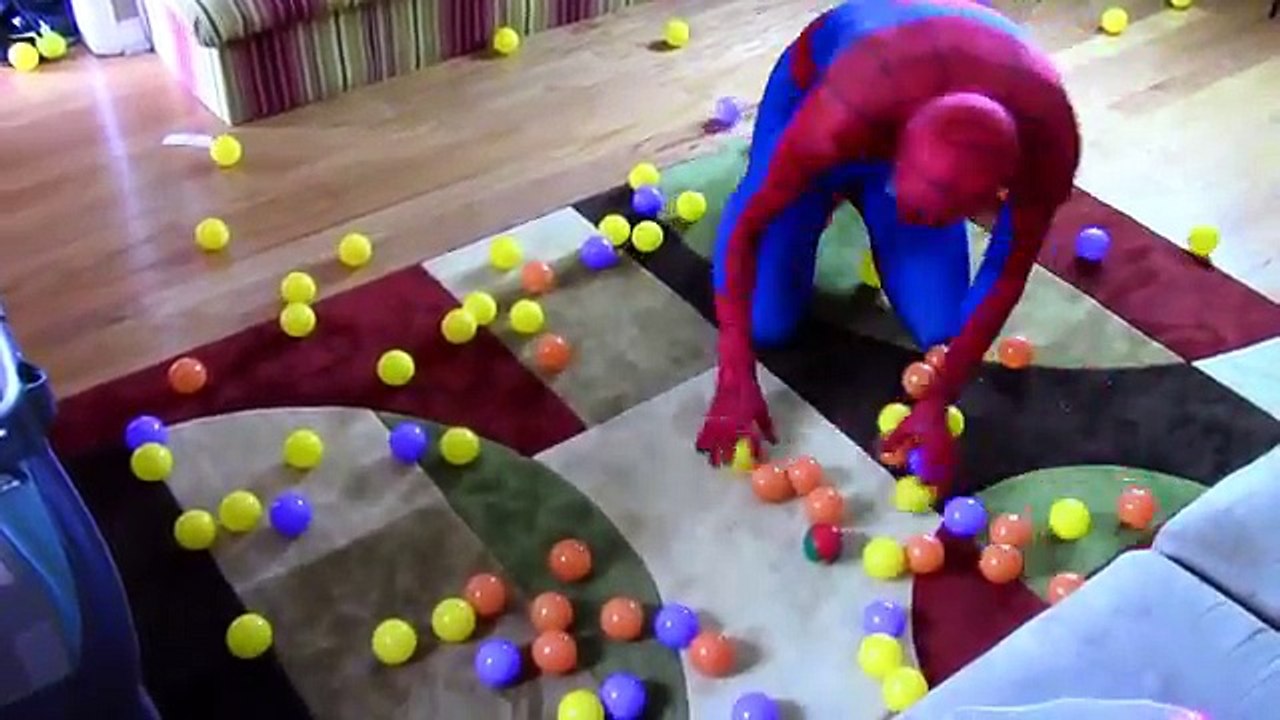 Elsa becomes Pink Spiderelsa with Pink Spidergirl and Joker in Jail: Funny Superhero video