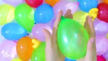 Many Water Balloons For Kids to learn colors Nursery Rhymes Finger Family Children Learning Colors
