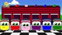 Colors for Children to Learn with Color Bus Toys - Colours for Kids to Learn - Learning Videos