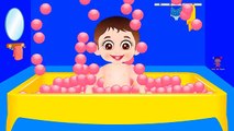 Little Baby Doll Bathing Balls Colors for Babies | Baby Boy Fun Learning Colours Videos