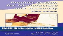 [Popular Books] Product Design for Manufacture and Assembly, Third Edition (Manufacturing