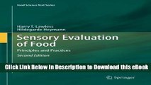 EPUB Download Sensory Evaluation of Food: Principles and Practices Online PDF