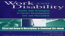 DOWNLOAD Work and Disability: Issues and Strategies in Career Development and Job Placement Mobi