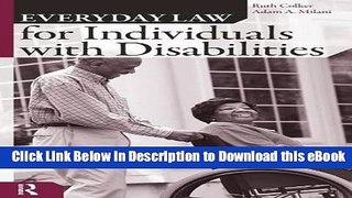 [Read Book] Everyday Law for Individuals with Disabilities Kindle