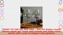 Royalty Mr and Mrs Wine Glass Set Two 12 Ounce Wine Goblets Wedding Gift Bride to Be b90c3ac4