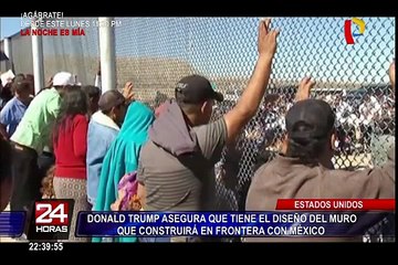 Trump asegura que tiene el diseño del muro que construirá en frontera con México